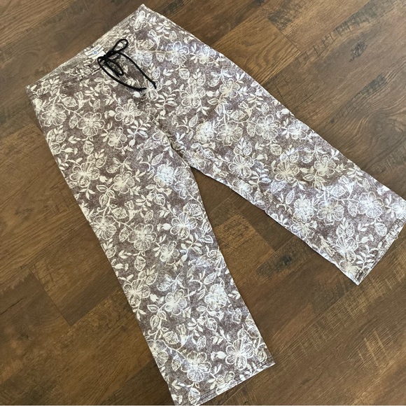 Patagonia Pants - Vintage Patagonia Watergirl Hawaiian Hibiscus Floral Crop Pants Beachcomber Sz 2